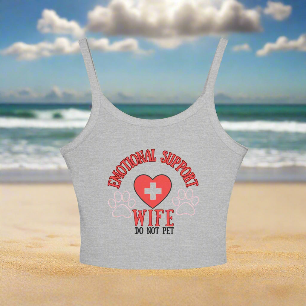 Women's Emotional Support Spaghetti Strap Tank Top