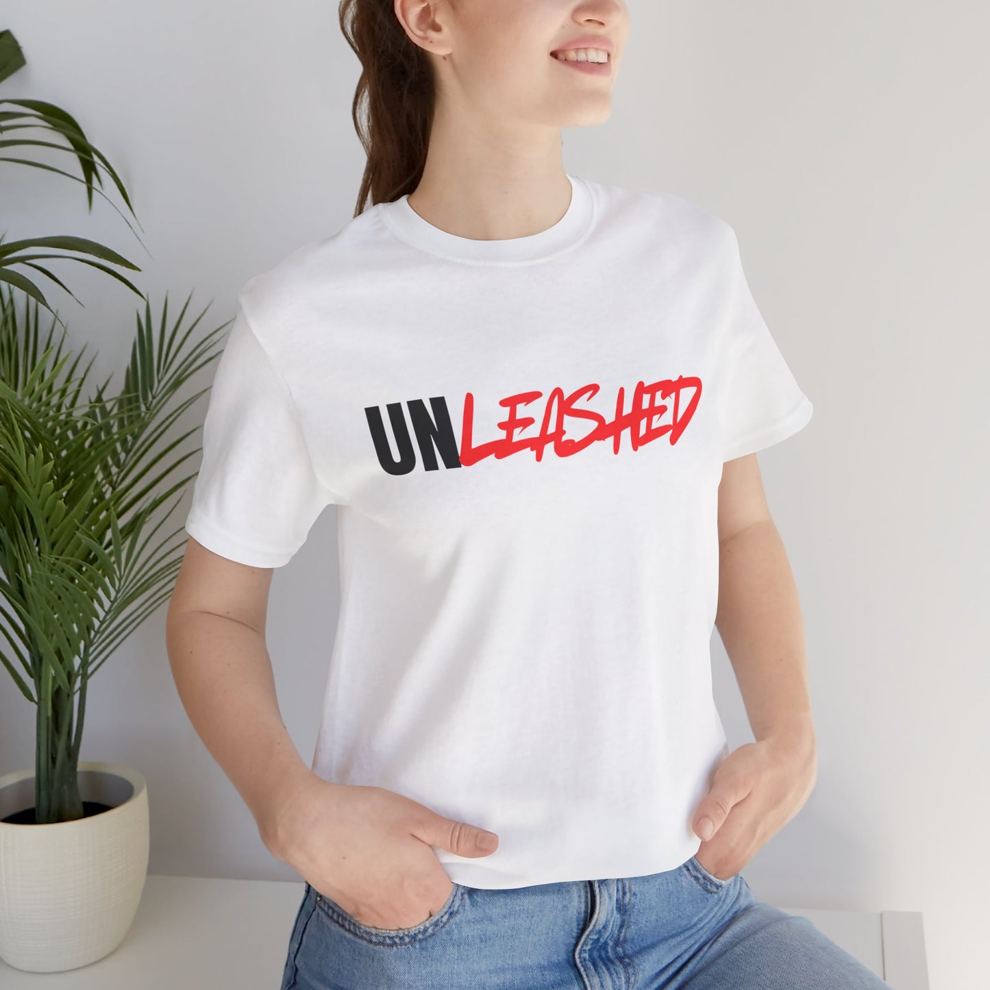 UNLEASHED White Jersey Short Sleeve
