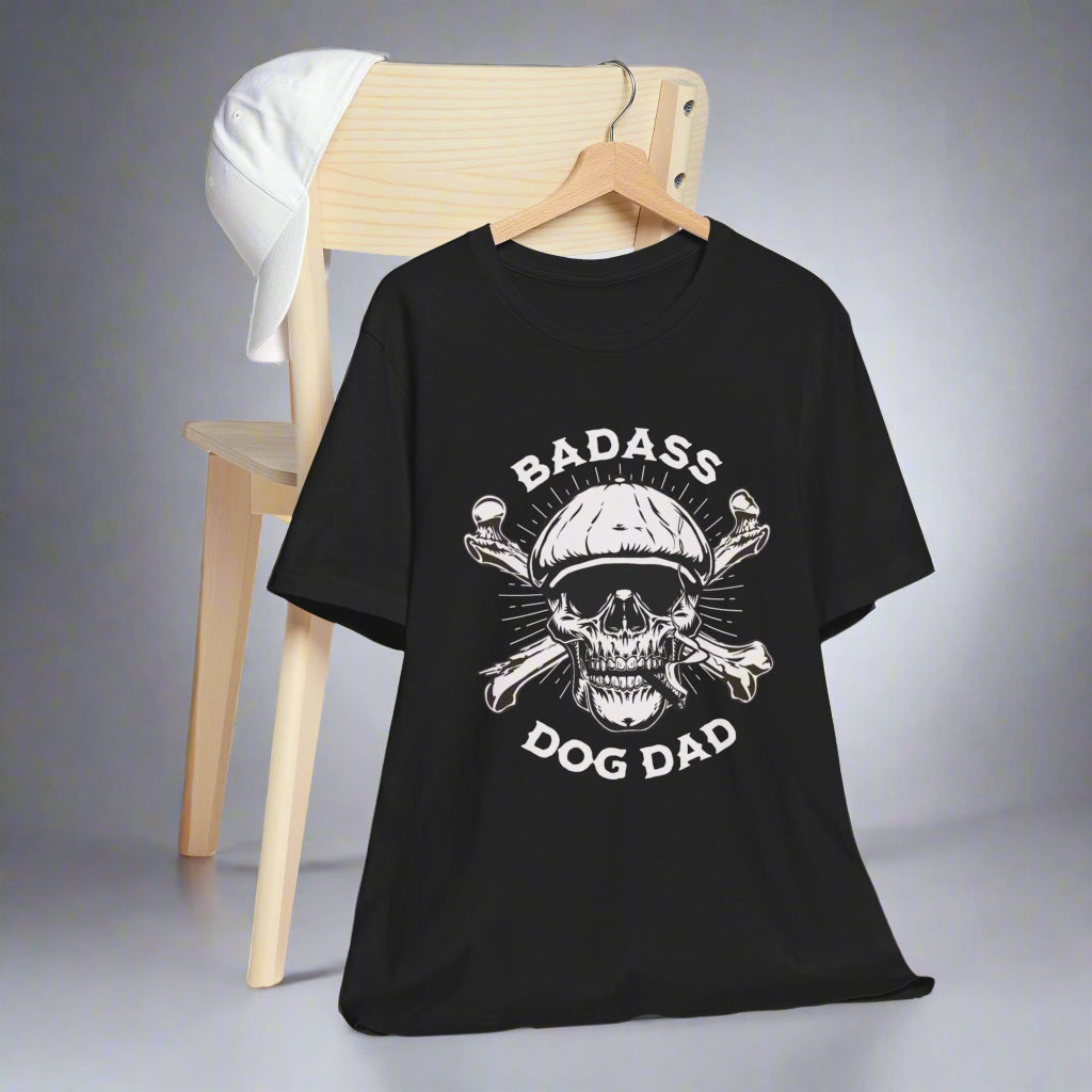 Badass Dog Dad Jersey Short Sleeve Tee