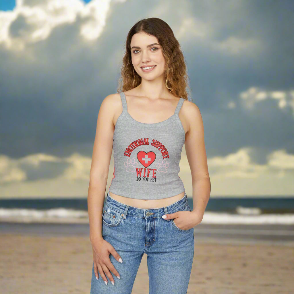 Women's Emotional Support Spaghetti Strap Tank Top
