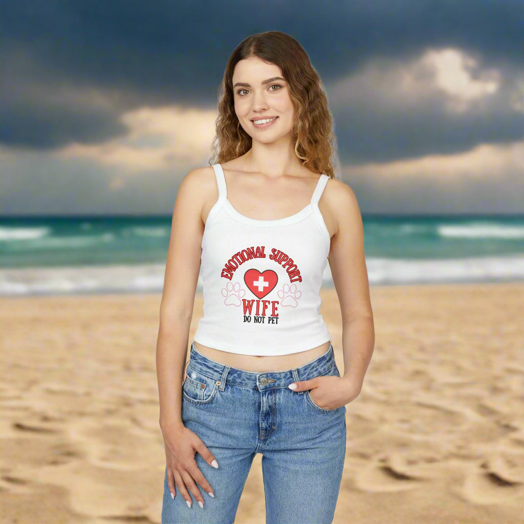 Women's Emotional Support Spaghetti Strap Tank Top
