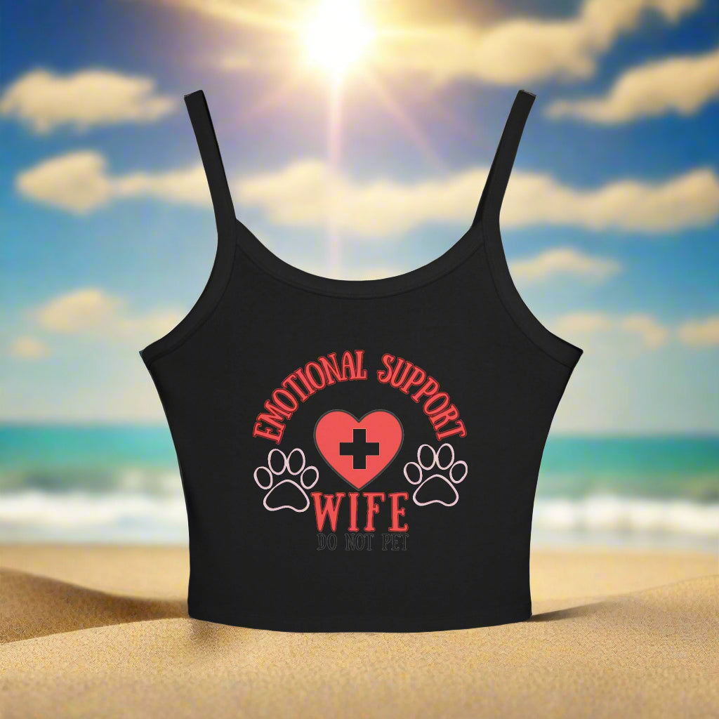 Women's Emotional Support Spaghetti Strap Tank Top