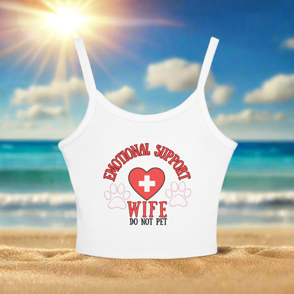 Women's Emotional Support Spaghetti Strap Tank Top