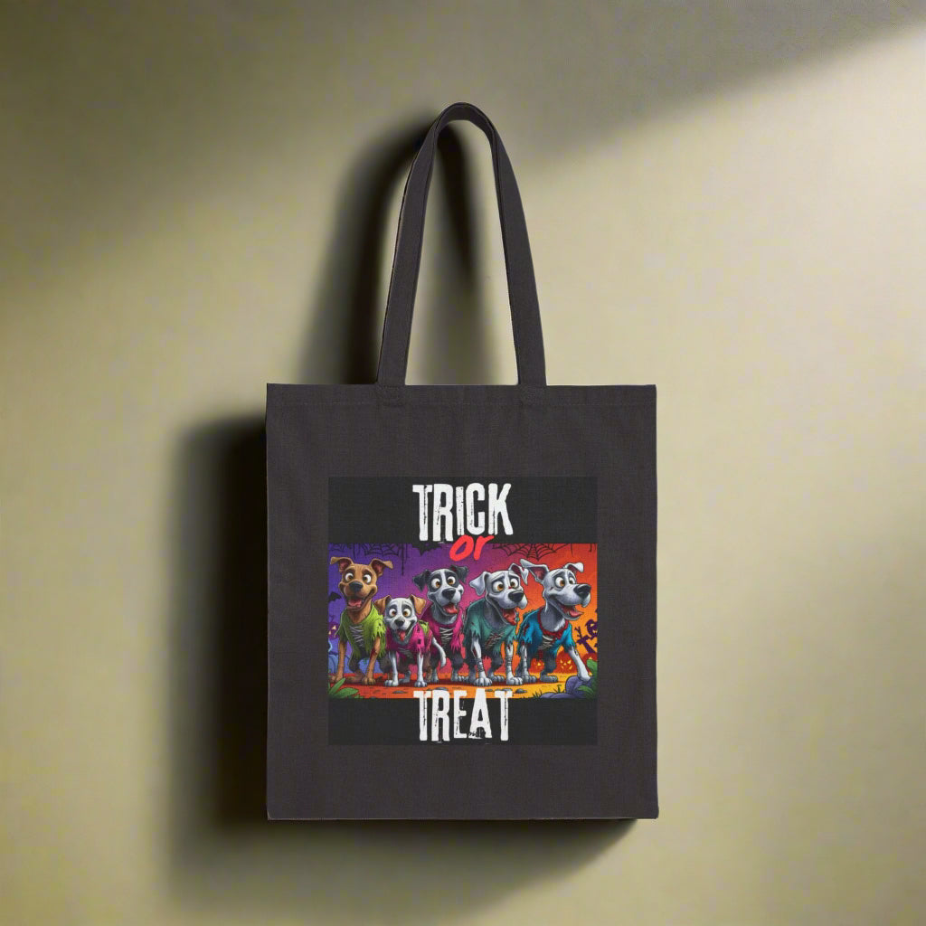 Zombie Dog Cotton Canvas Tote Bag