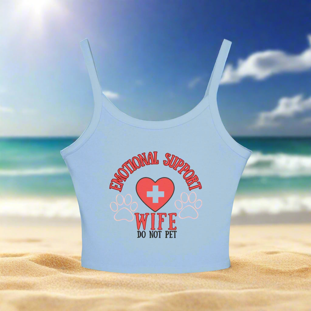 Women's Emotional Support Spaghetti Strap Tank Top