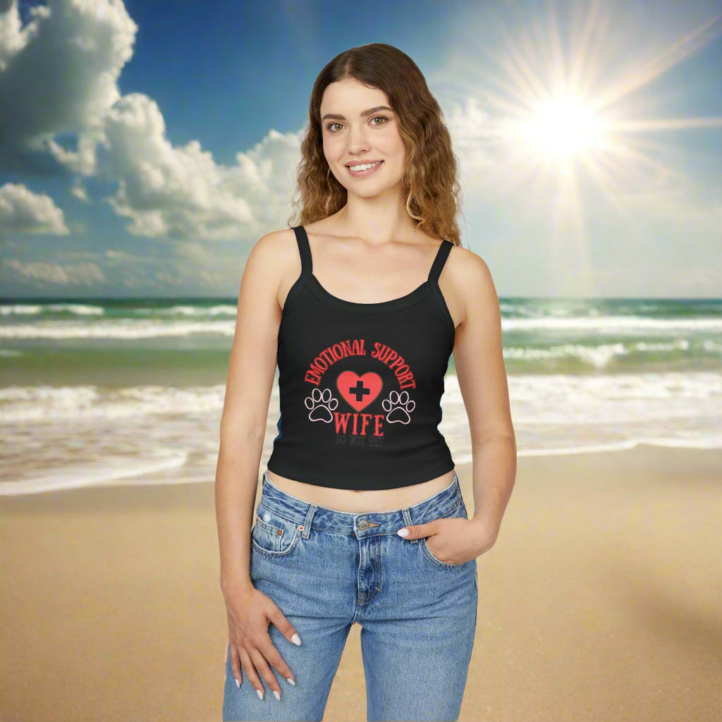 Women's Emotional Support Spaghetti Strap Tank Top