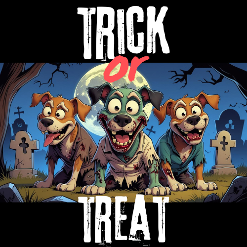 Zombie Dog Cotton Canvas Tote Bag