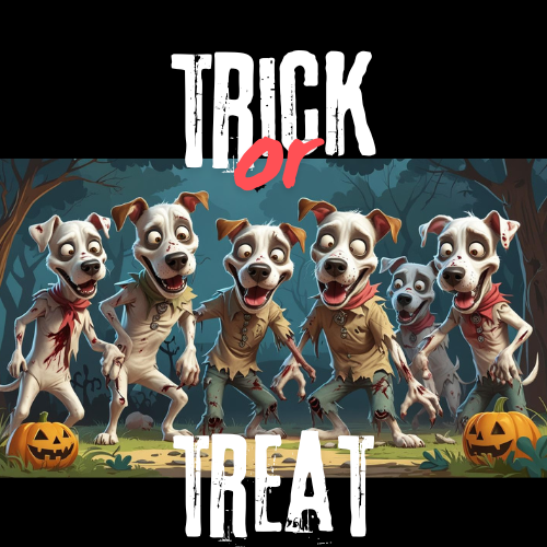 Zombie Dog Cotton Canvas Tote Bag