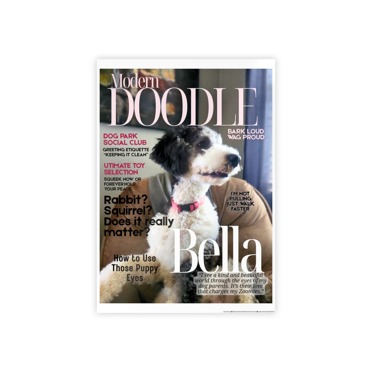 Fully Personalized Magazine Cover Gloss Poster