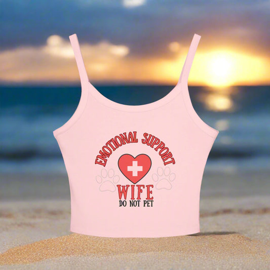 Women's Emotional Support Spaghetti Strap Tank Top