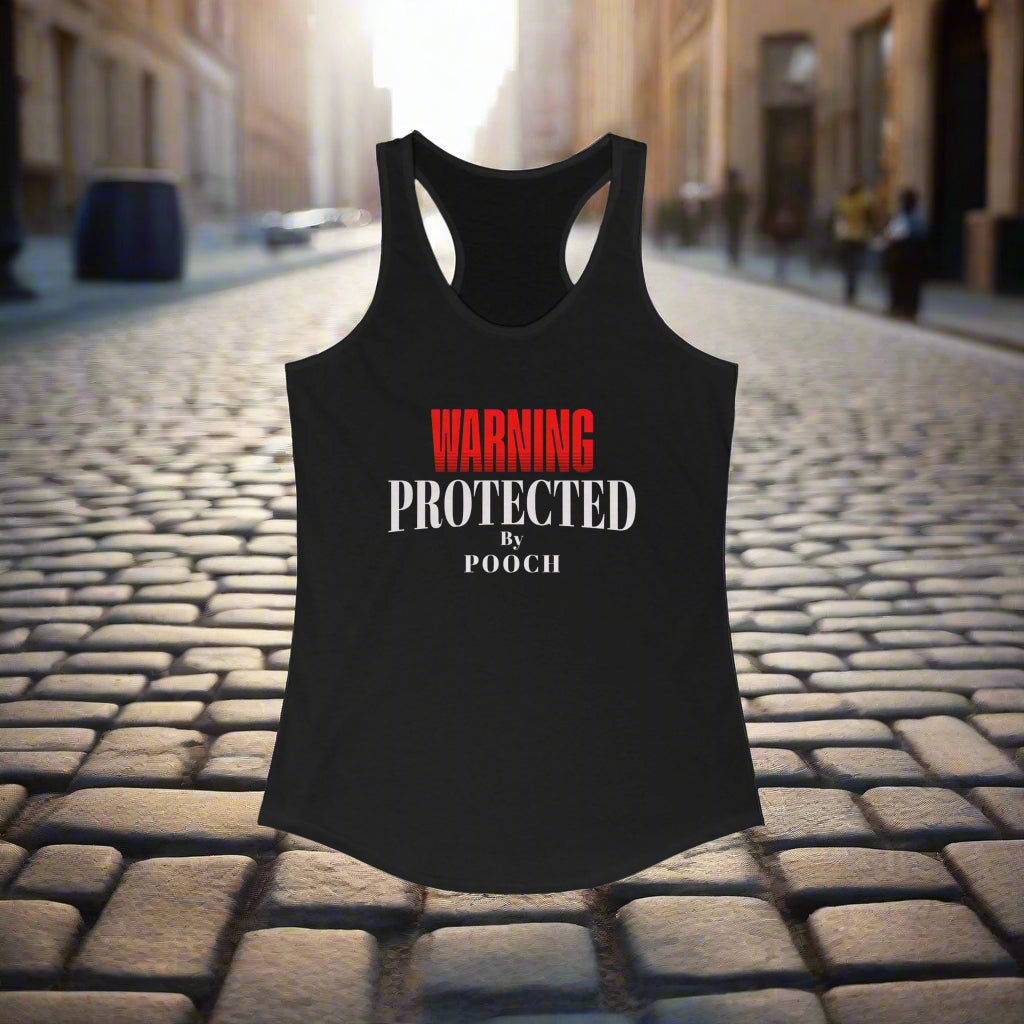 Protected by Pooch Women's Ideal Racerback Tank