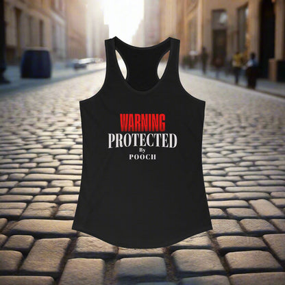 Protected by Pooch Women's Ideal Racerback Tank