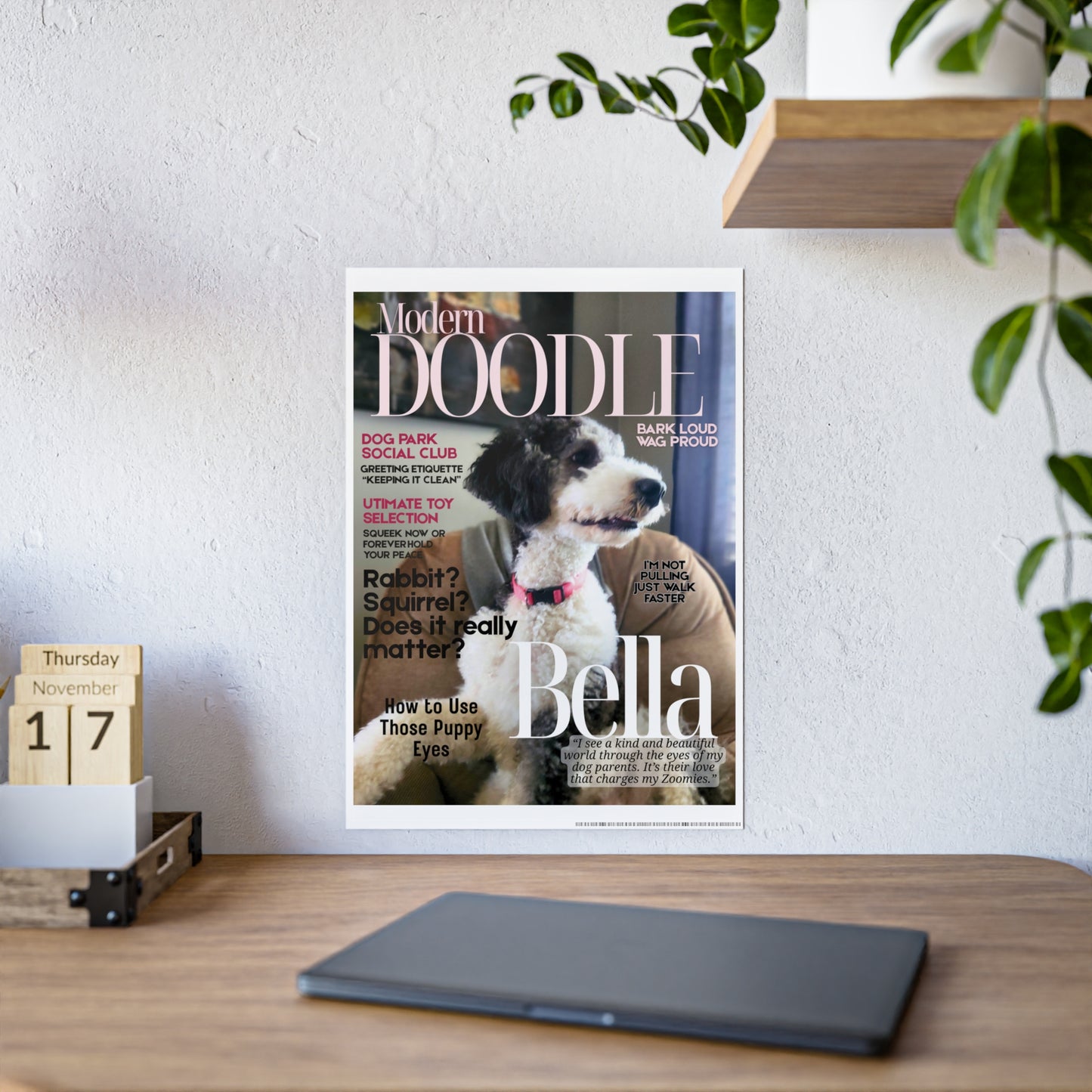 Fully Personalized Magazine Cover Gloss Poster