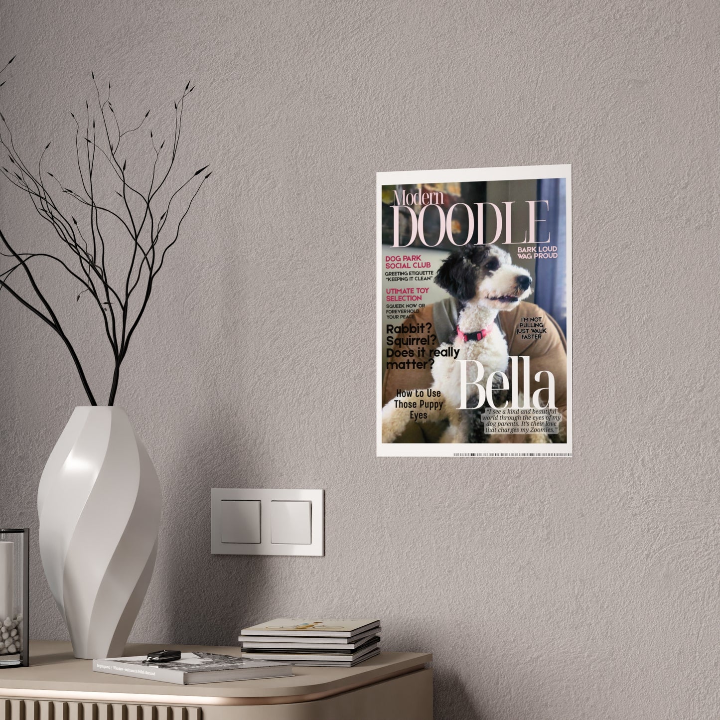 Fully Personalized Magazine Cover Gloss Poster