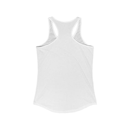 Protected by Pooch White Women's Ideal Racerback Tank