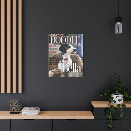 Fully Personalized Magazine Cover Canvas Print