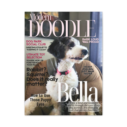 Fully Personalized Magazine Cover Canvas Print