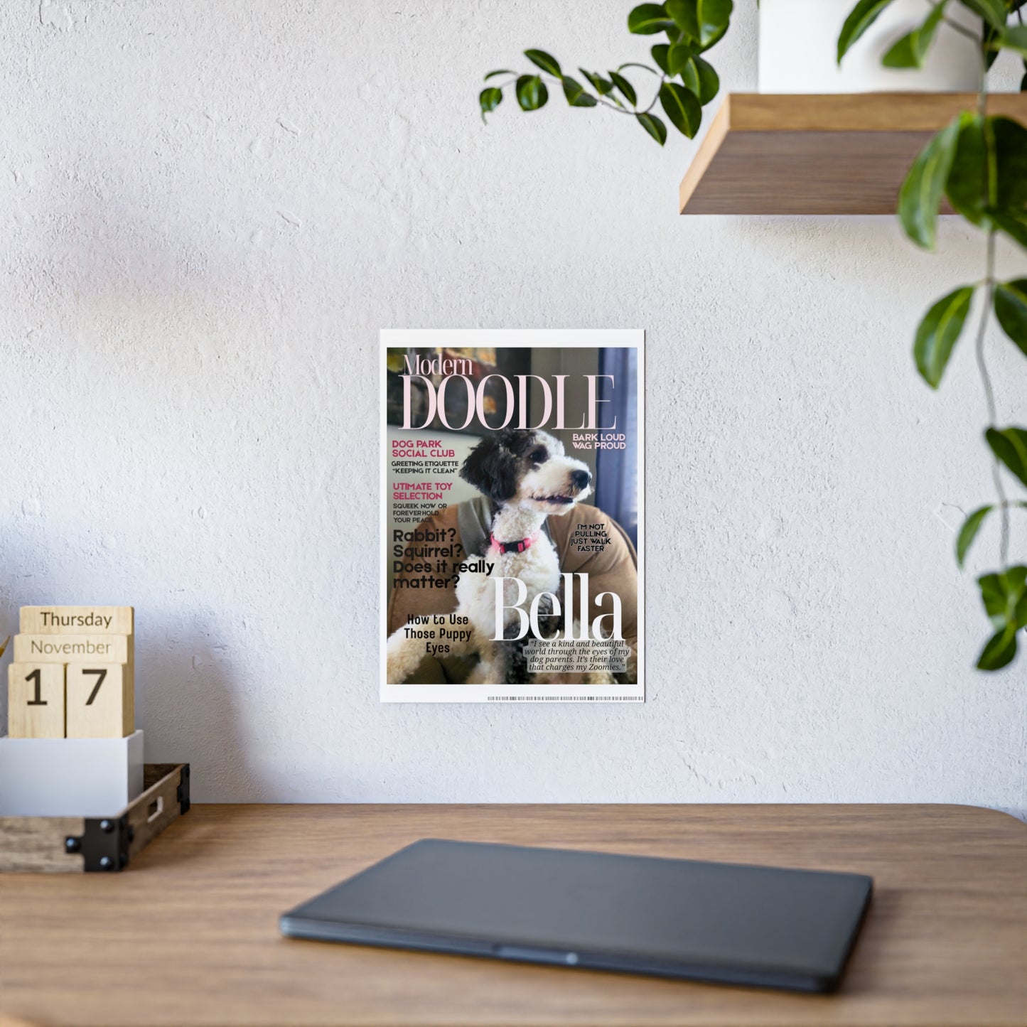 Fully Personalized Magazine Cover Gloss Poster