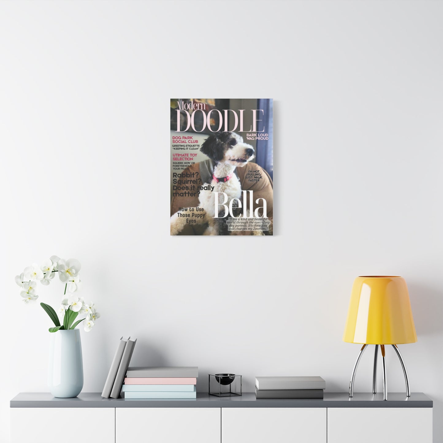 Fully Personalized Magazine Cover Canvas Print