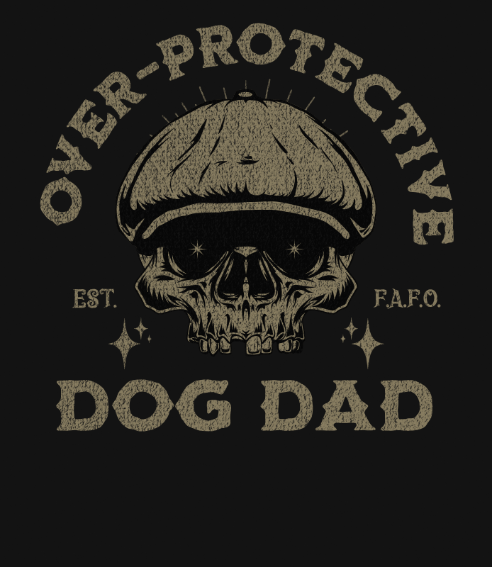 Over-Protective Dog Dad Jersey Short Sleeve Tee