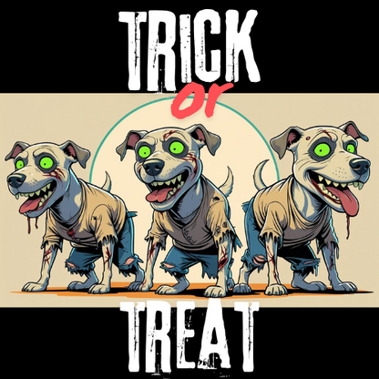 Zombie Dog Cotton Canvas Tote Bag