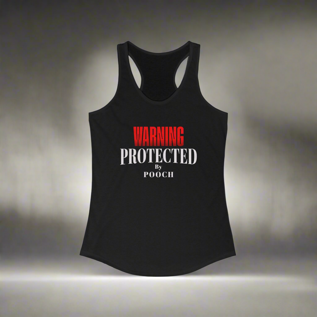 Protected by Pooch Women's Ideal Racerback Tank